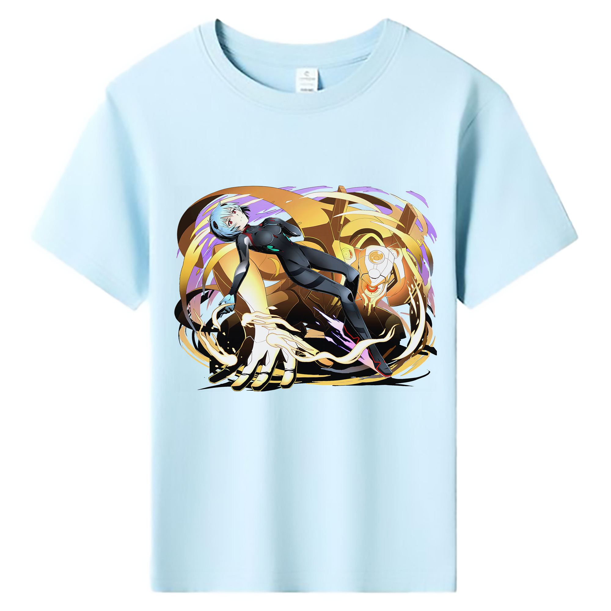 （画像用） EVA 新世紀エヴァンゲリオン 綿100％キッズTシャツ（フロントプリント）
